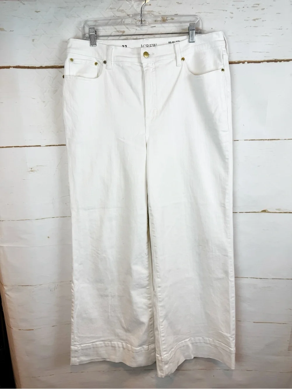 J. Crew | White 96 Denim Trouser, 32
